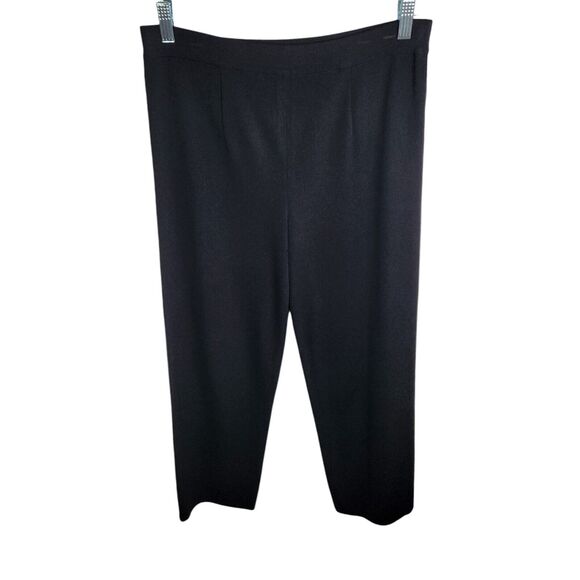 Exclusively Misook Womens Size Small Petite Pants Black Acrylic Knit Pull‎ On - Picture 1 of 7